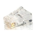 ÷ Kit 100 conectores rj45 equip categoria 5e 121140