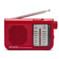 ÷ Radio analogica con altavoz aiwa rs-55 red sintonizador analogico altavoz integrado y jack 3.5mm