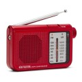 ÷ Radio analogica con altavoz aiwa rs-55 red sintonizador analogico altavoz integrado y jack 3.5mm
