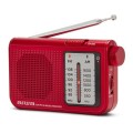 ÷ Radio analogica con altavoz aiwa rs-55 red sintonizador analogico altavoz integrado y jack 3.5mm