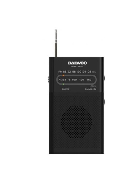 ÷ Radio analogica mini con altavoz daewo dw1027 am/fm entrada jack 3.5mm antena telescopica funciona c