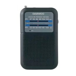 ÷ Radio analogica mini con altavoz daewo dw1008 am/fm entrada jack 3.5mm antena telescopica funciona c