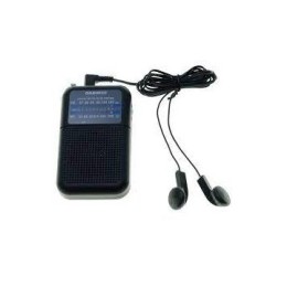 ÷ Radio analogica mini con altavoz daewo dw1008 am/fm entrada jack 3.5mm antena telescopica funciona c