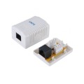 ÷ Roseta de superficie categoria 6 1 hembra rj45 color blanco